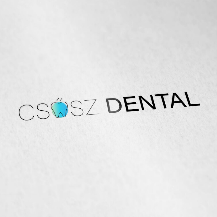 Csősz Dental fogorvosi rendelő logó design